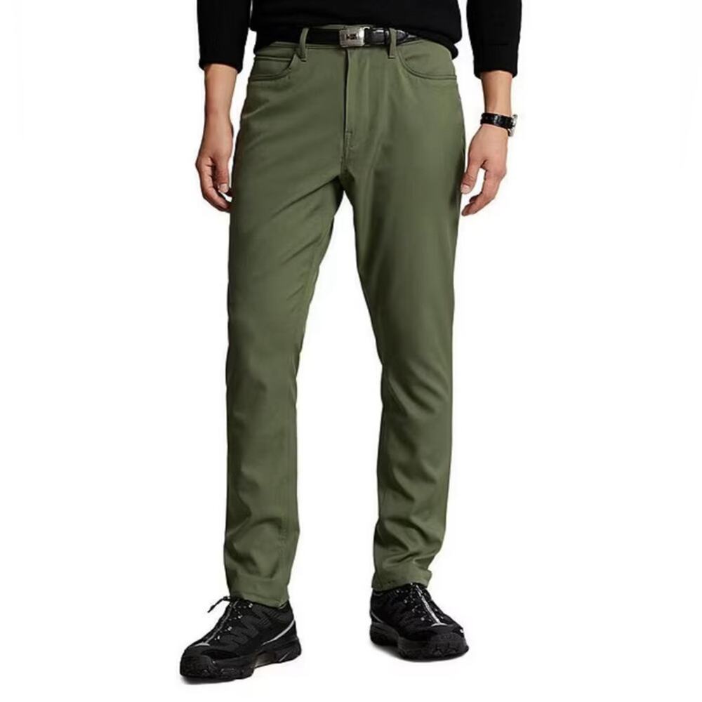 Polo Ralph Lauren Slim Fit Performance Stretch Chino Pants in Dark Sage Sz 34x32